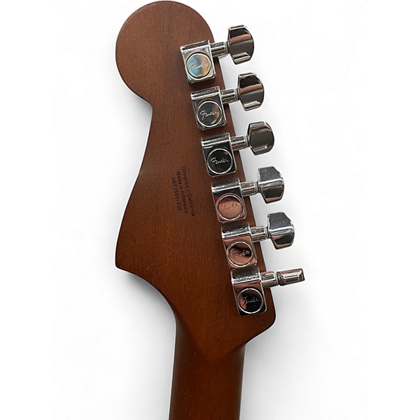 Used Fender Acoustasonic Standard Jazzmaster Black Acoustic Guitar