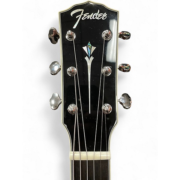 Used Fender Paramount PO-220E Orchestra 3 Tone Vintage Sunburst Acoustic Electric Guitar