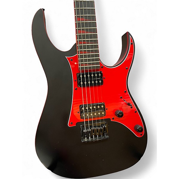 Used Ibanez GRG131DX Flat Black Solid Body Electric Guitar