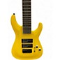 Used ESP LTD SC608B Stephen Carpenter Signature Baritone Yellow Solid Body Electric Guitar