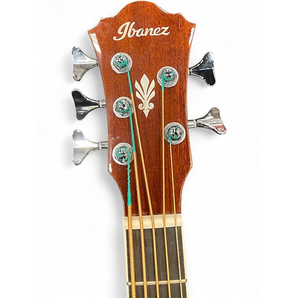 Used Ibanez AEB105E Natural Acoustic Bass Guitar