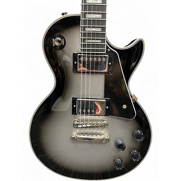 Used Epiphone Les Paul Custom Silverburst Solid Body Electric Guitar