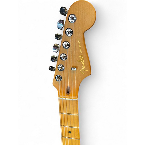 Used Fender American Ultra II Stratocaster Metallic Silver Solid Body Electric Guitar