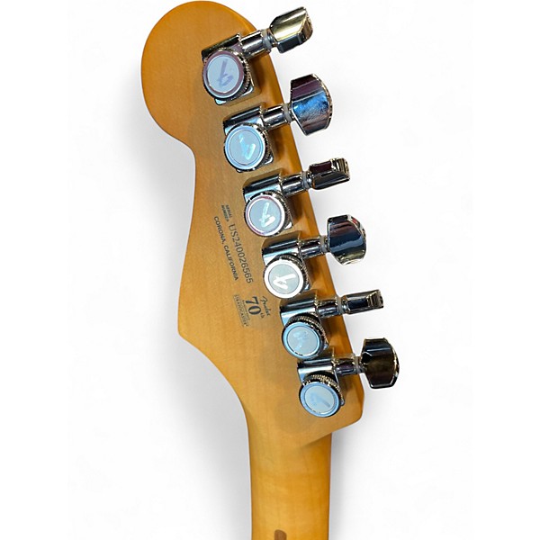 Used Fender American Ultra II Stratocaster Metallic Silver Solid Body Electric Guitar