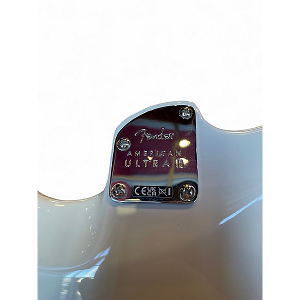 Used Fender American Ultra II Stratocaster Metallic Silver Solid Body Electric Guitar