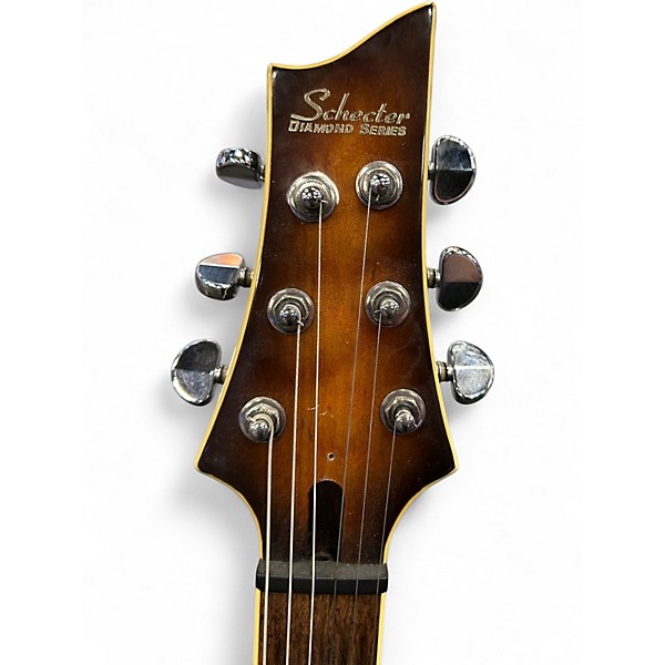 Used Schecter Guitar Research C1 E/A Brown Hollow Body Electric Guitar