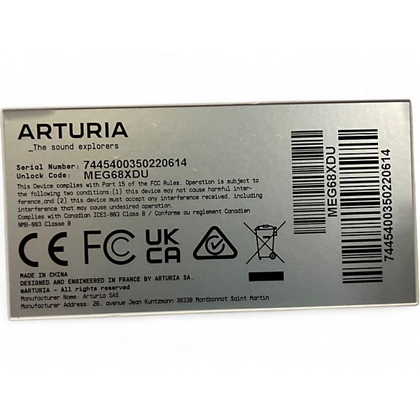 Used Arturia Keylab Essential 61 MK3 MIDI Controller