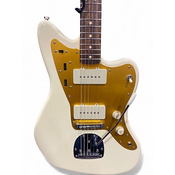 Used Squier J Mascis Jazzmaster Vintage White Solid Body Electric Guitar