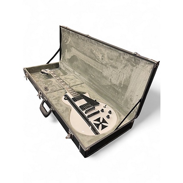 Used ESP LTD James Hetfield Signature Iron Cross Snow White Solid Body Electric Guitar