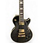 Used Epiphone Les Paul Custom Pro Black and Gold Solid Body Electric Guitar