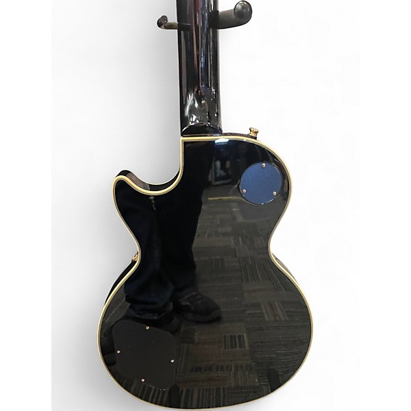 Used Epiphone Les Paul Custom Pro Black and Gold Solid Body Electric Guitar