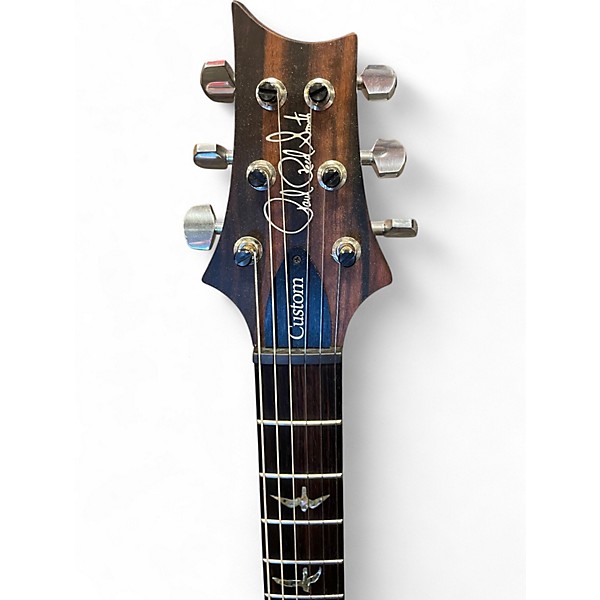 Used PRS Wood Library Custom 24 10 Top Charcoal Solid Body Electric Guitar