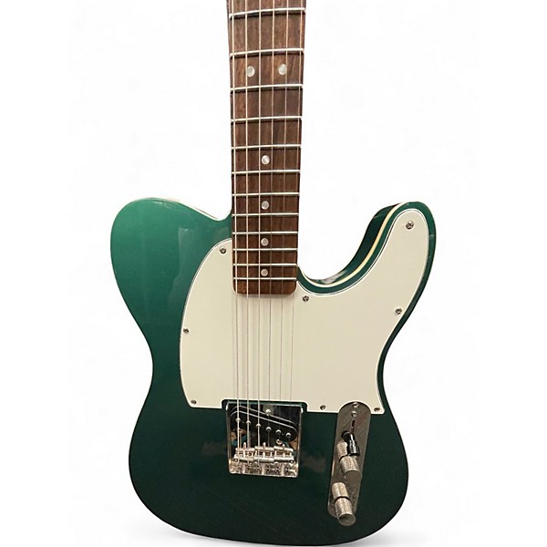 Used Squier Classic Vibe 1960s Custom Esquier Tele Sherwood Green Solid Body Electric Guitar
