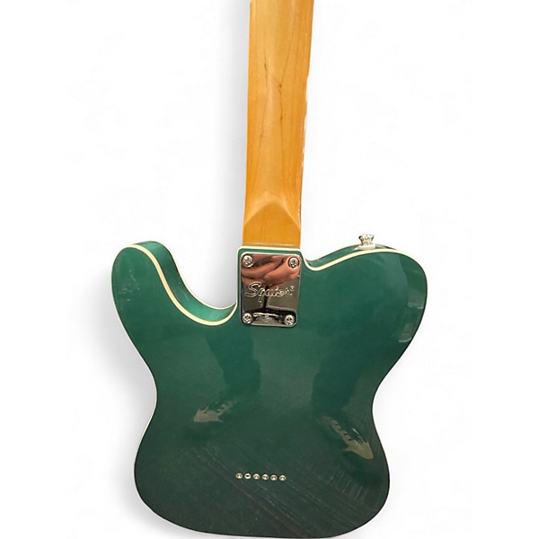 Used Squier Classic Vibe 1960s Custom Esquier Tele Sherwood Green Solid Body Electric Guitar