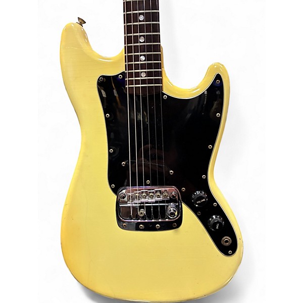 Vintage 1980 Fender Bronco Olympic White Solid Body Electric Guitar