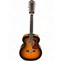 Used Guild F2512CE Deluxe 2 Tone Sunburst 12 String Acoustic Electric Guitar