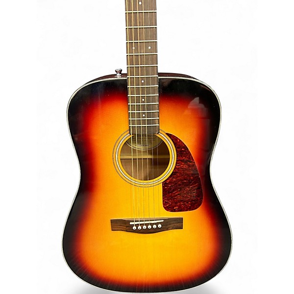 Used Fender CD140S Dreadnought 2 Color Sunburst Acoustic Guitar