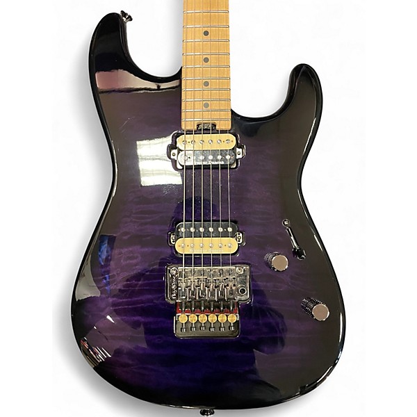 Used Charvel Pro Mod San Dimas HH FR Trans Purple Solid Body Electric Guitar