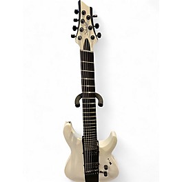 Used Schecter Guitar Research C-7 Multiscale Rob Scallon white Solid Body Electric Guitar