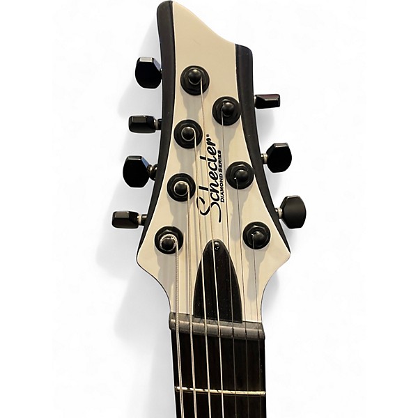 Used Schecter Guitar Research C-7 Multiscale Rob Scallon white Solid Body Electric Guitar