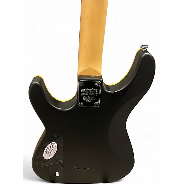 Used Schecter Guitar Research Demon 6 Black Solid Body Electric Guitar