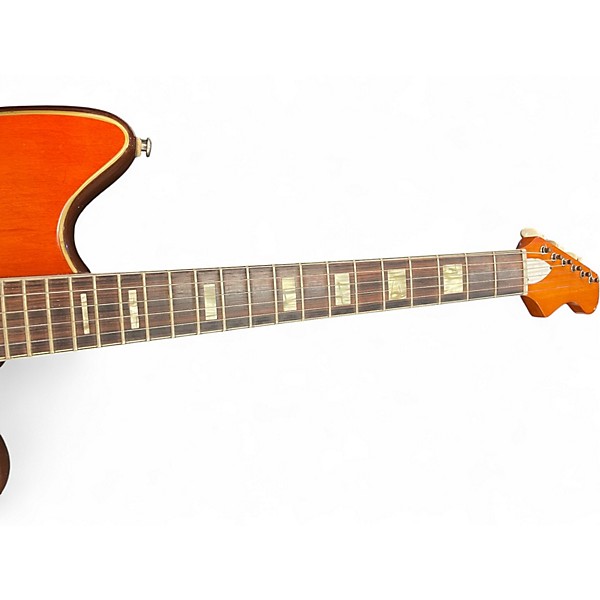 Used Silvertone 1478  Orange Solid Body Electric Guitar