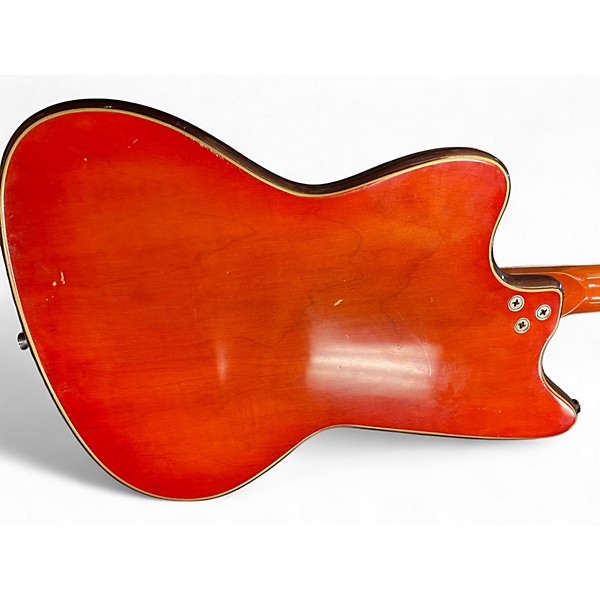 Used Silvertone 1478  Orange Solid Body Electric Guitar