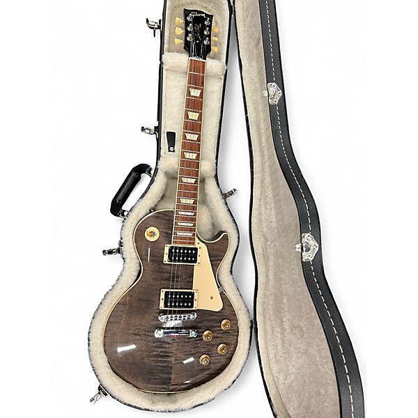 Used 2013 Gibson Les Paul Signature T Trans Ebony Solid Body Electric Guitar