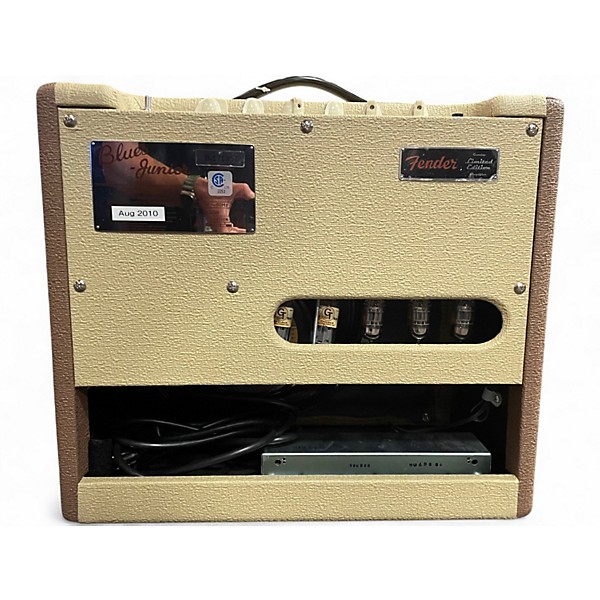 Used 2010 Fender Blues Junior III "Creamy Wine Two-Tone" FSR 15W 1x12 Tube Guitar Combo Amp