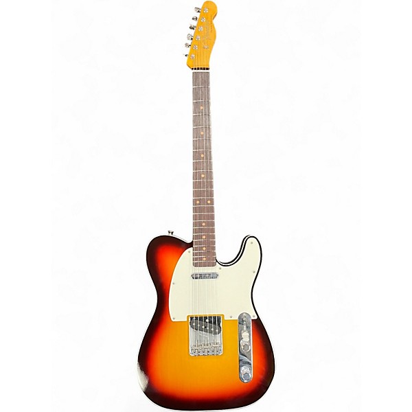 Used Fender Custom Shop Vintage Custom 1959 Telecaster Chocolate 3 Tone Sunburst Solid Body Electric Guitar