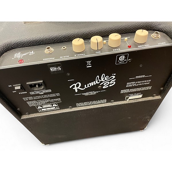 Used Fender Rumble 25 25W 1x8 Bass Combo Amp