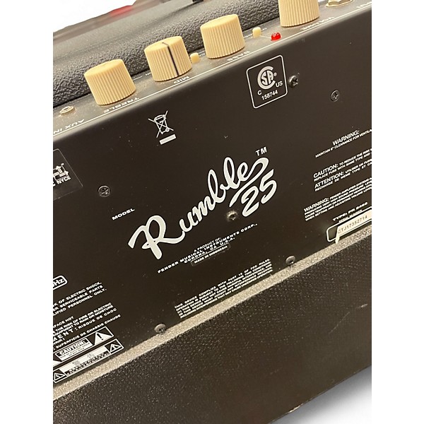 Used Fender Rumble 25 25W 1x8 Bass Combo Amp