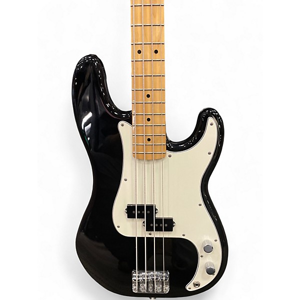 Used Fender Player Precision Bass Black Electric Bass Guitar