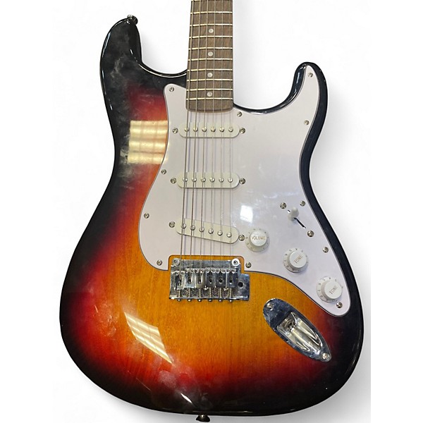 Used Squier Standard Stratocaster 2 Color Sunburst Solid Body Electric Guitar