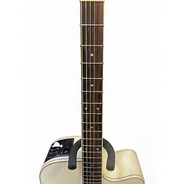 Used Takamine GD37CE Pearl White Acoustic Guitar