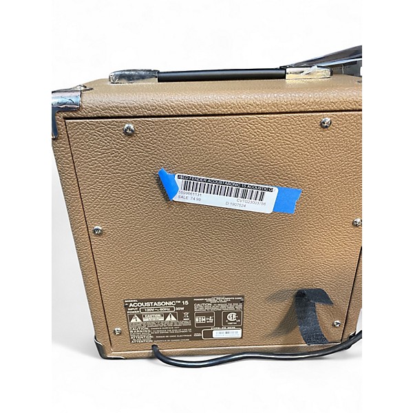 Used Fender Acoustasonic 15 Acoustic Guitar Combo Amp