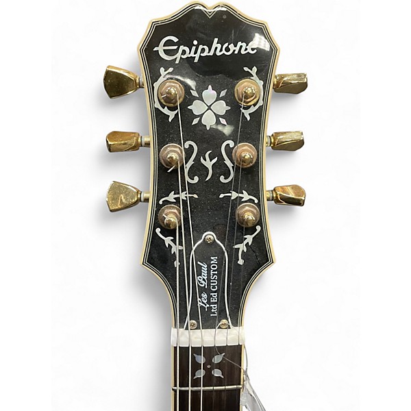 Used Epiphone Lee Malia Signature Les Paul Custom Artisan Natural Solid Body Electric Guitar