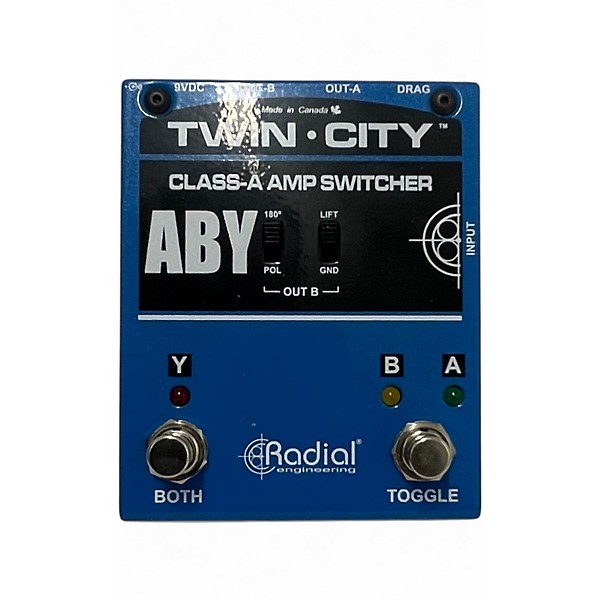 Used Radial Engineering Bones Twin City ABY Bypass Pedal