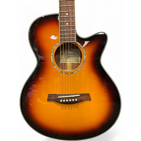 Used Ibanez AEG10E 2 Color Sunburst Acoustic Electric Guitar