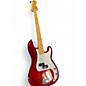 Used Fender Standard Precision Bass Red Sparkle Electric Bass Guitar