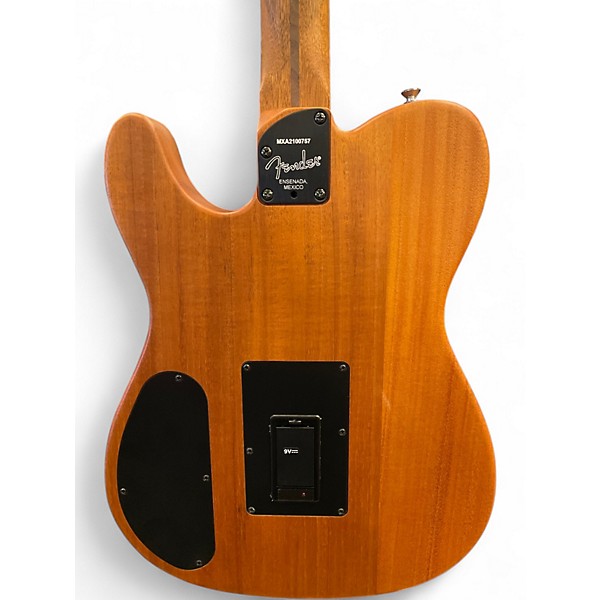 Used Fender Acoustasonic Player Telecaster Natural BURST Acoustic Electric Guitar