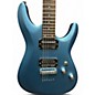 Used Schecter Guitar Research C-6 Deluxe Metallic Blue Solid Body Electric Guitar