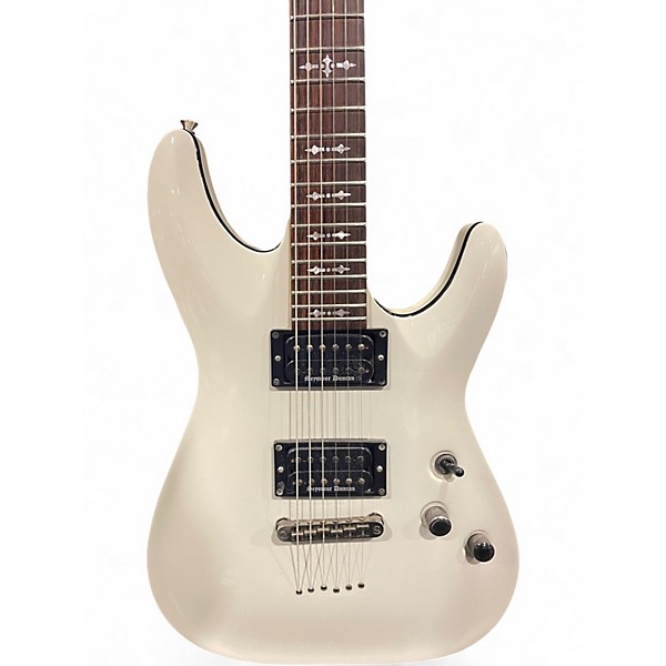 Used Schecter Guitar Research Omen 6 Alpine White Solid Body Electric Guitar
