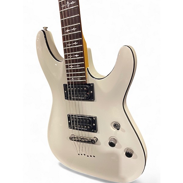 Used Schecter Guitar Research Omen 6 Alpine White Solid Body Electric Guitar