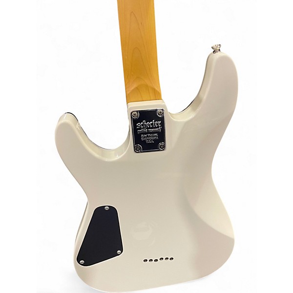 Used Schecter Guitar Research Omen 6 Alpine White Solid Body Electric Guitar