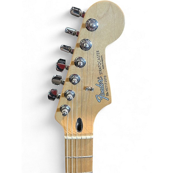 Used 2005 Fender Standard Stratocaster Black Solid Body Electric Guitar