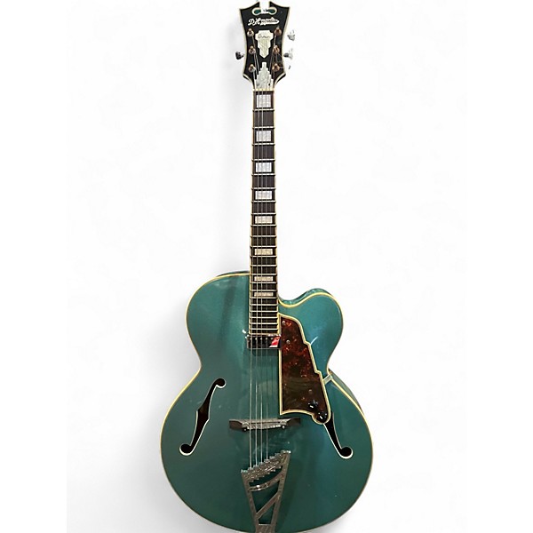 Used D'Angelico DAPEXL10 Electric Turquoise Hollow Body Electric Guitar