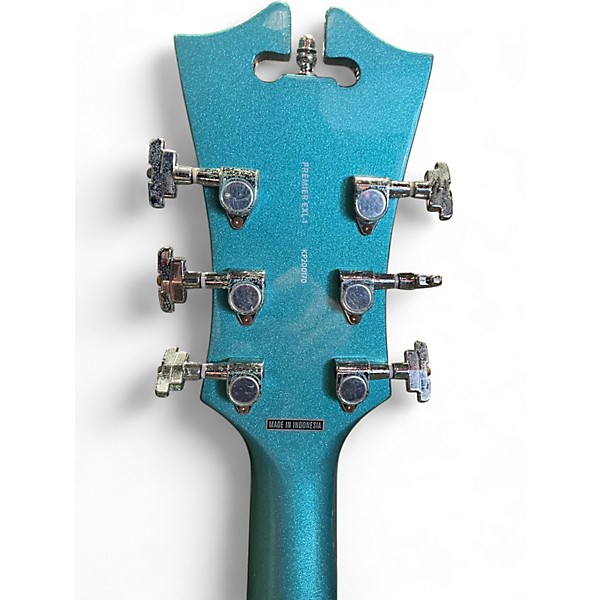 Used D'Angelico DAPEXL10 Electric Turquoise Hollow Body Electric Guitar
