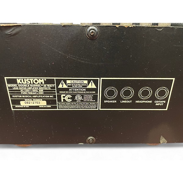 Used Kustom Double Barrel 30W 2x12 Guitar Combo Amp