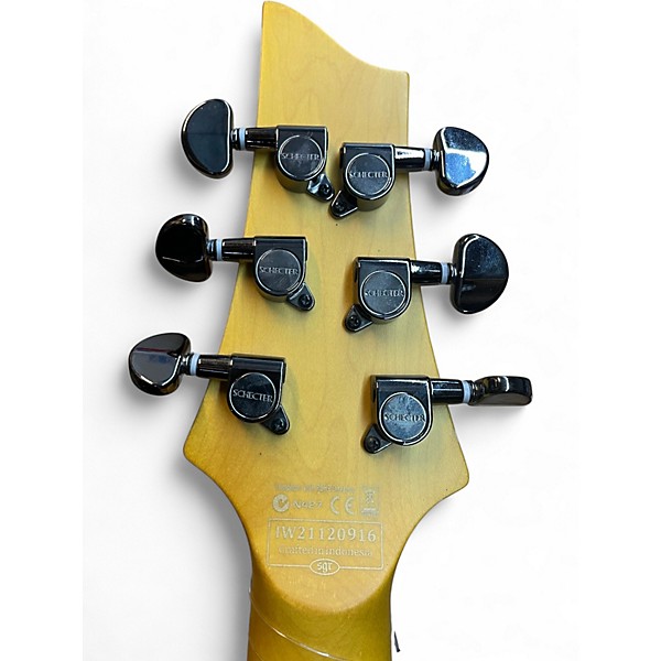 Used Schecter Guitar Research Omen Extreme 6 Blue Solid Body Electric Guitar